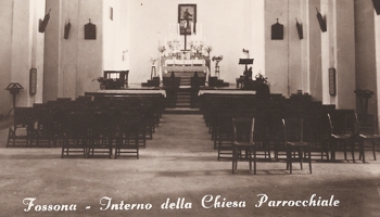 Interno chiesa tra il 1966 e 1967